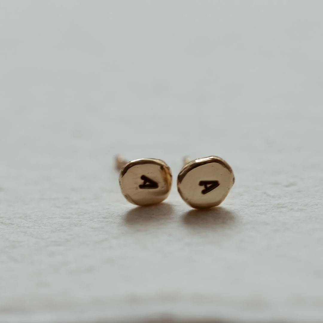 ATHENA Initial Earrings - Image 3