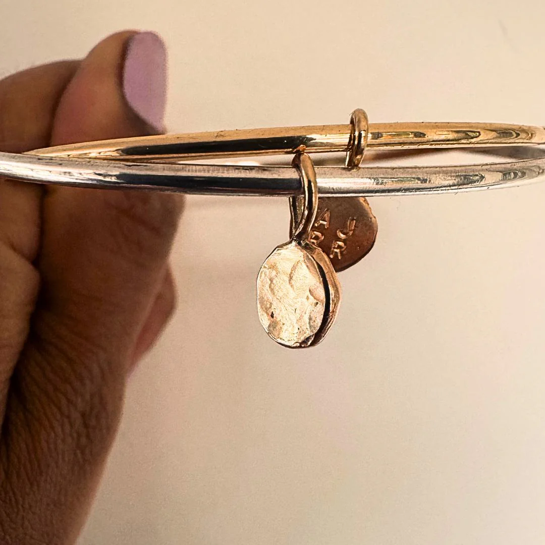 ATHENA Bangle 9ct Gold / Sterling Silver - Image 5