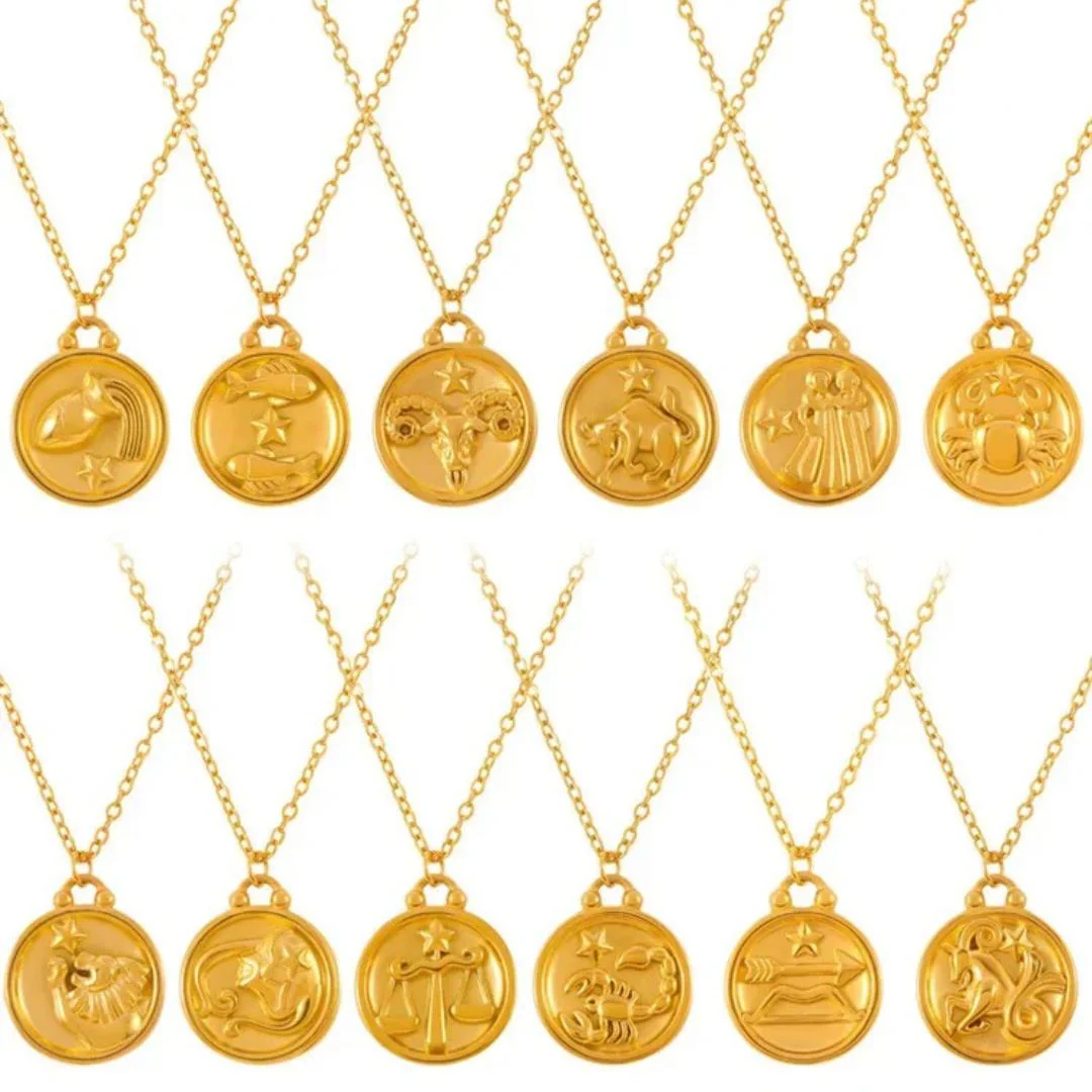 ESTELLE Zodiac & Initial Necklace - Image 2