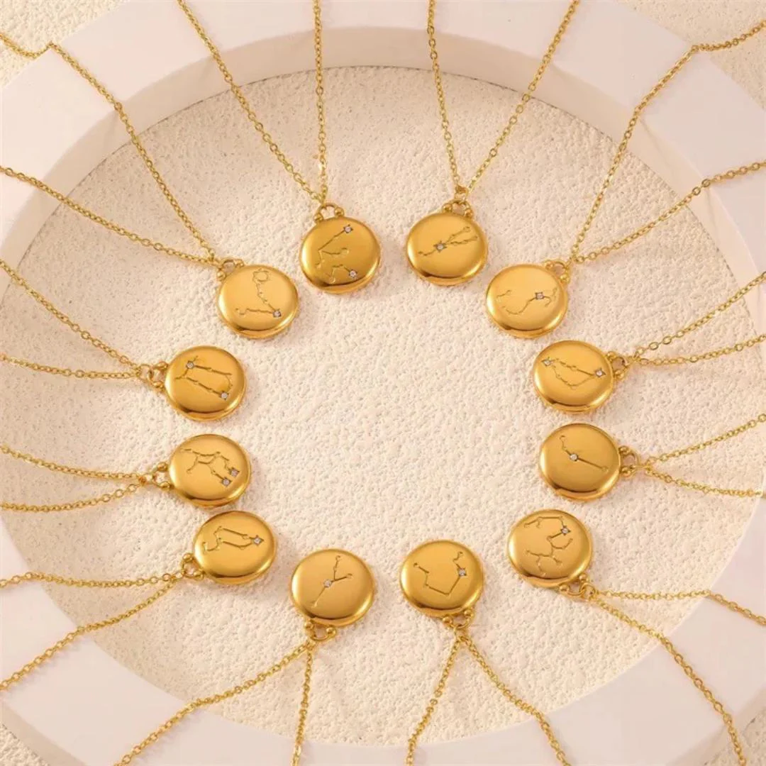 ESTELLE Zodiac & Initial Necklace - Image 3