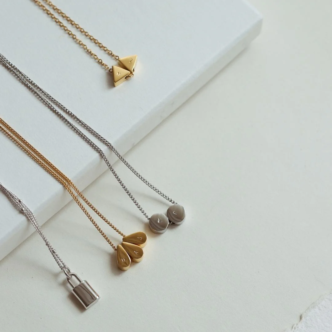 FRIDA Lock Necklace (Sterling Silver / Gold Vermeil) - Image 2