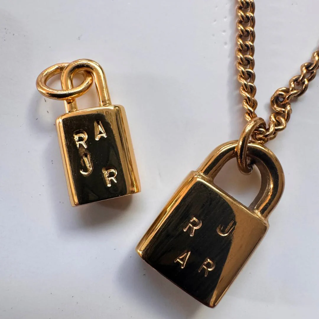 FRIDA Lock Necklace (Sterling Silver / Gold Vermeil) - Image 4