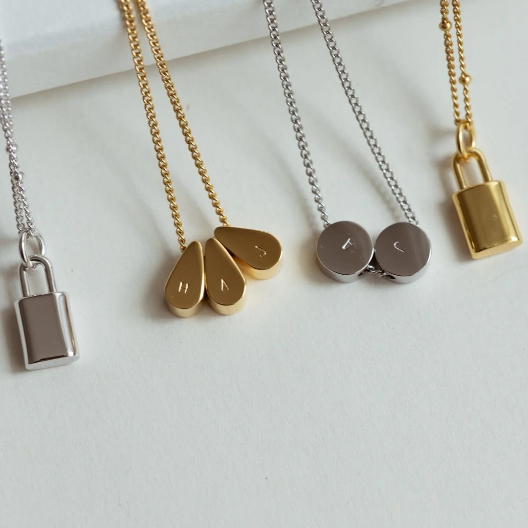 FRIDA Lock Necklace (Sterling Silver / Gold Vermeil) - Image 6