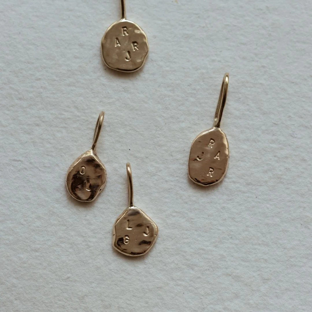 Hammered ATHENA Solid 9ct Gold Necklace