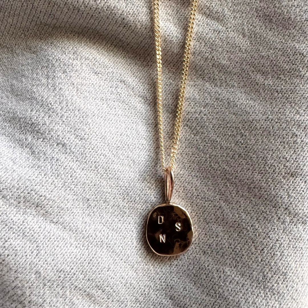 Hammered ATHENA Solid 9ct Gold Necklace - Image 8