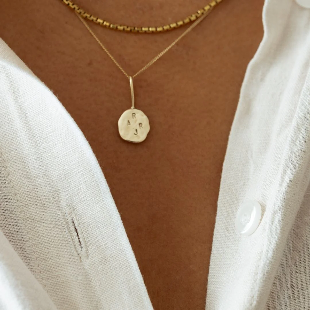Hammered ATHENA Solid 9ct Gold Necklace - Image 9
