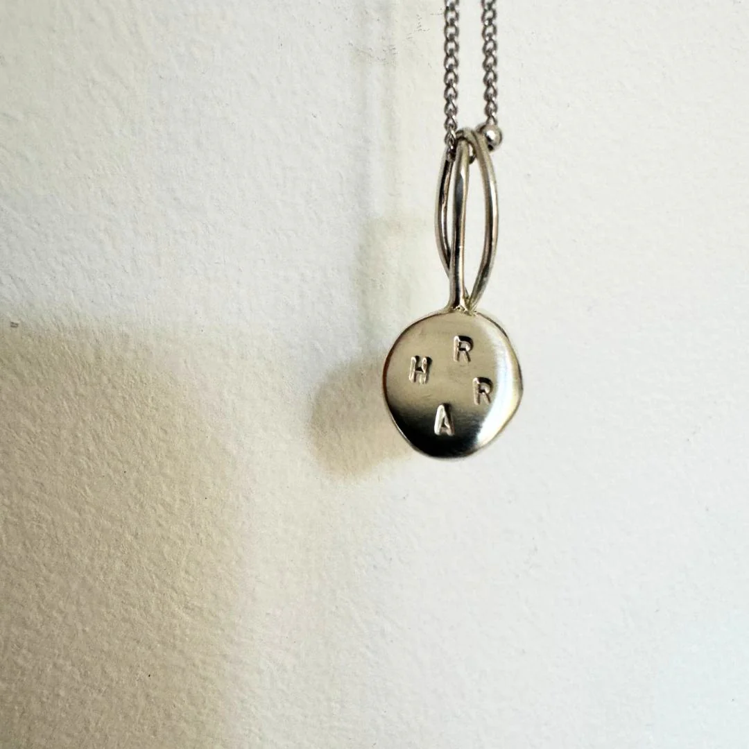 Hammered ATHENA Sterling Silver Necklace - Image 4