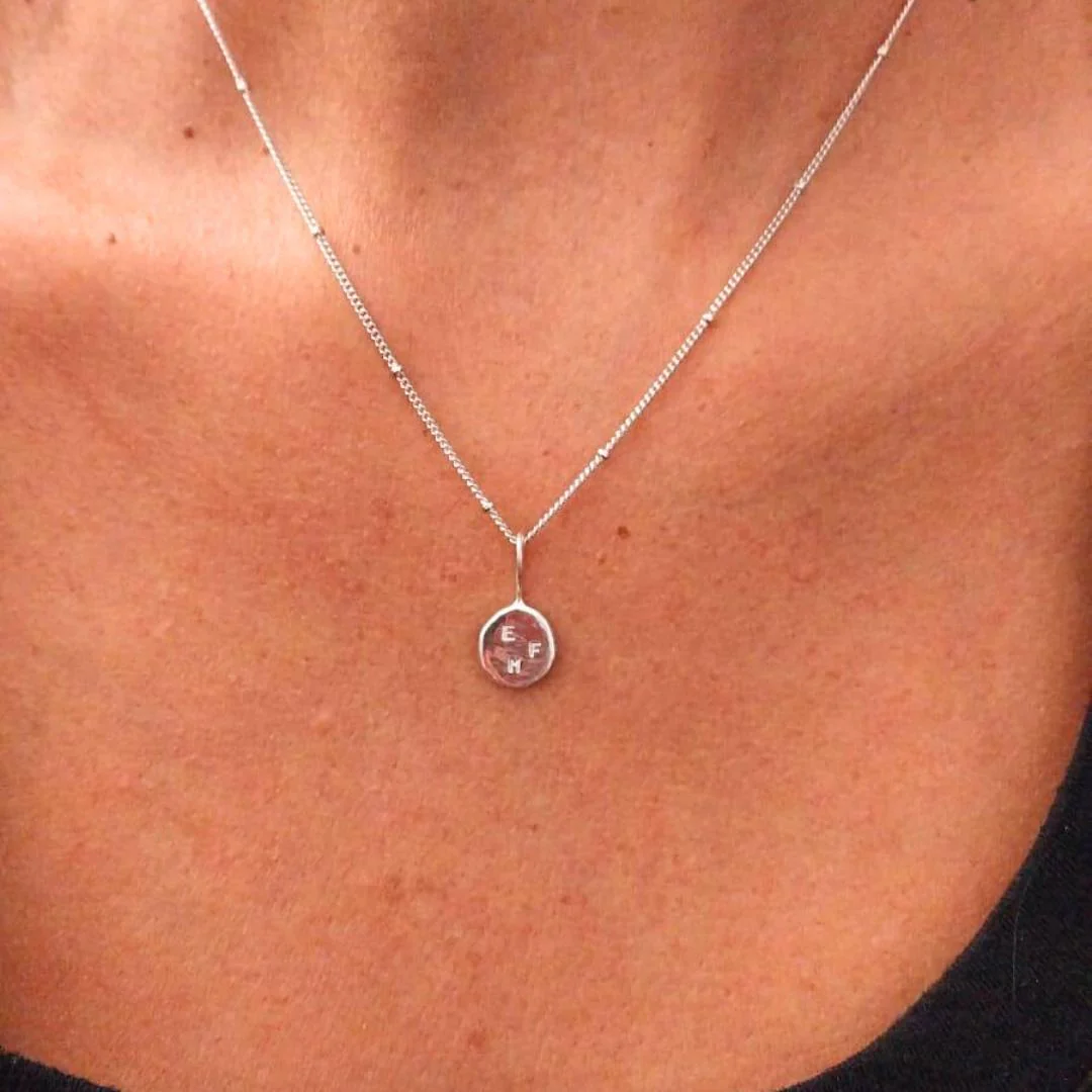 Hammered ATHENA Sterling Silver Necklace - Image 6