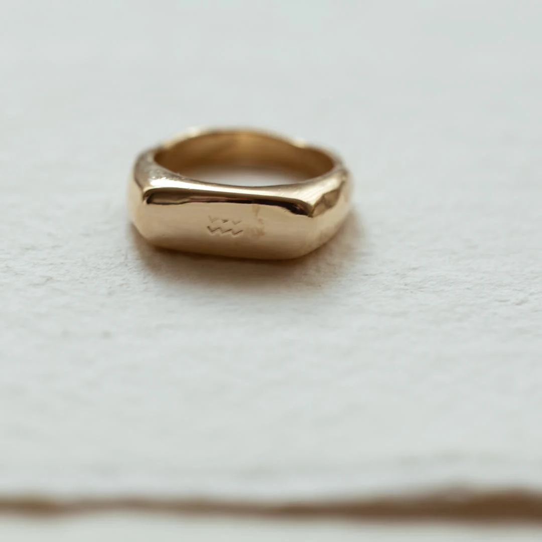 LILAH Signet Ring (Sterling Silver / 9ct Gold) - Image 5