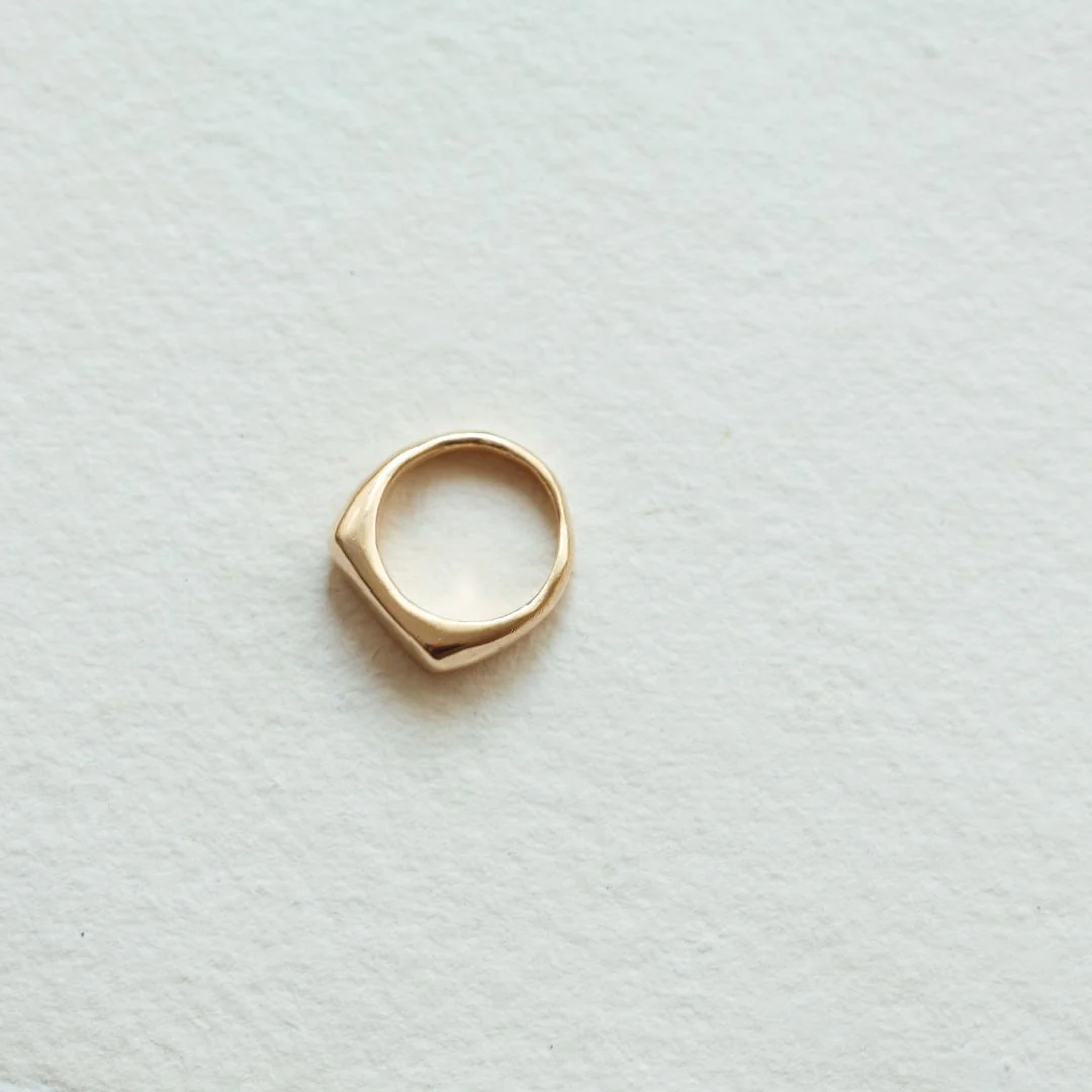 LILAH Signet Ring (Sterling Silver / 9ct Gold) - Image 6