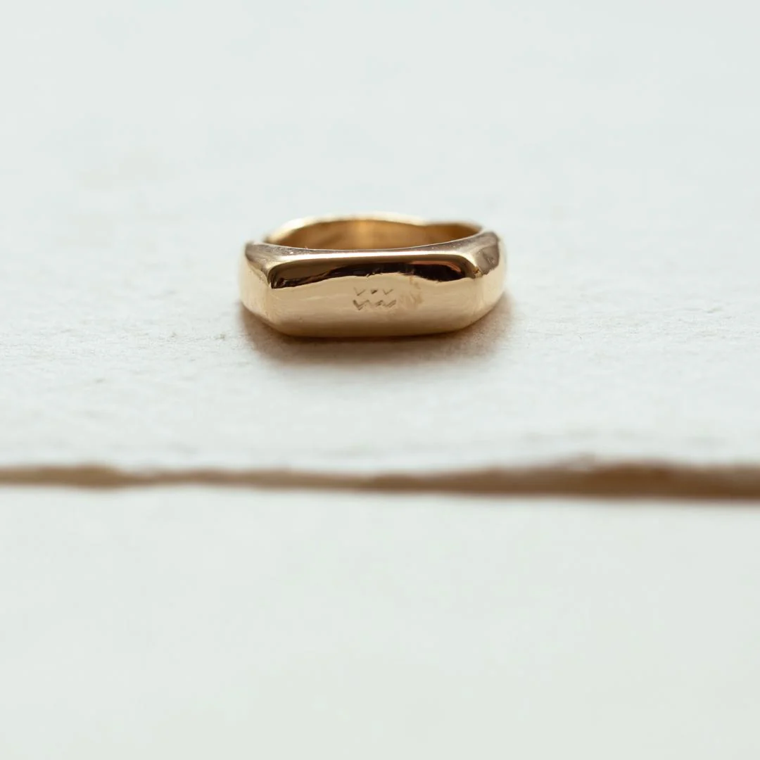 LILAH Signet Ring (Sterling Silver / 9ct Gold) - Image 7
