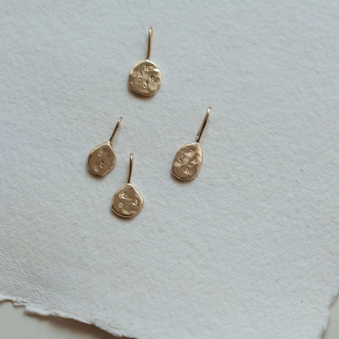 Mini Hammered ATHENA Solid 9ct Gold Necklace - Image 2