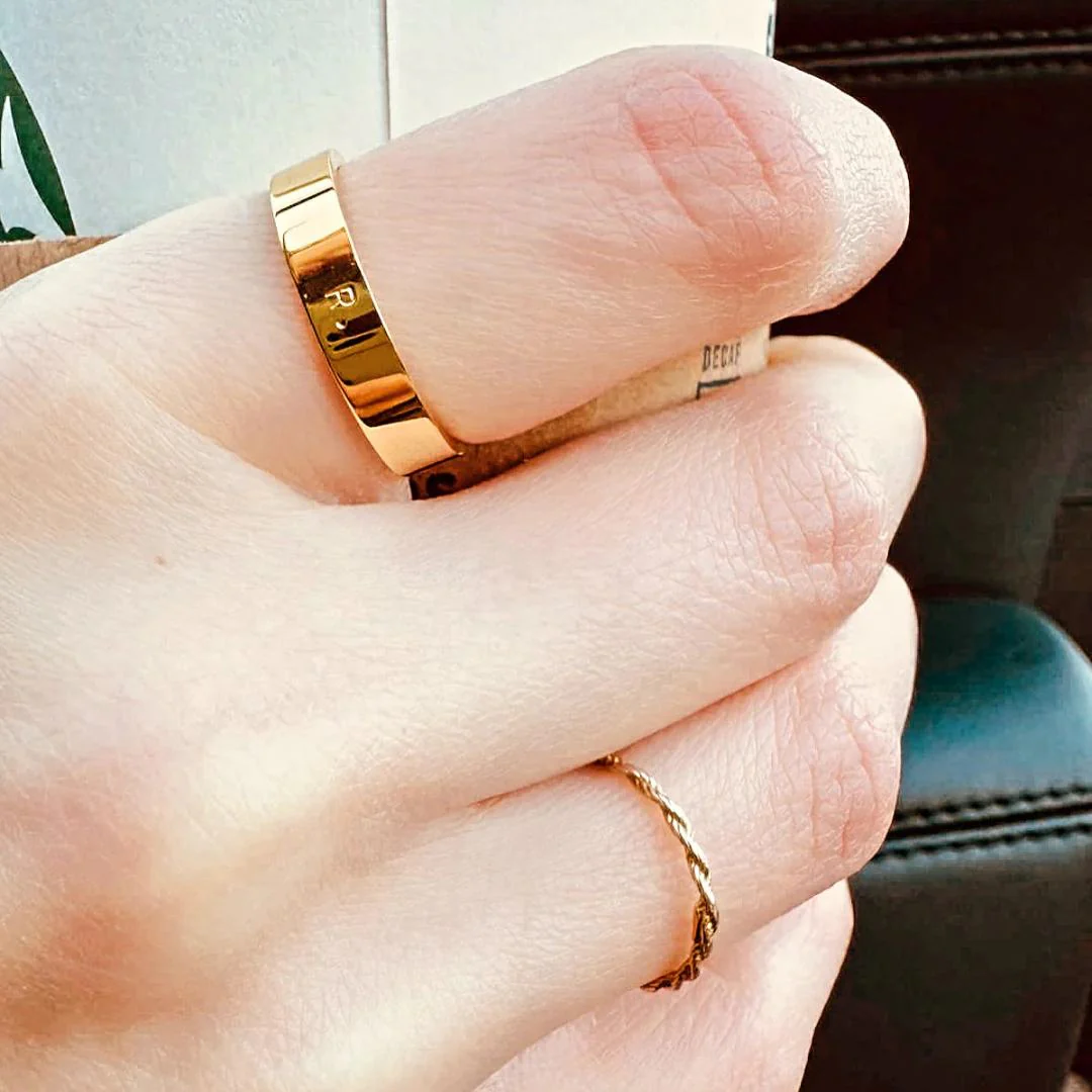 REEVA Initial Cigar Ring - Image 6