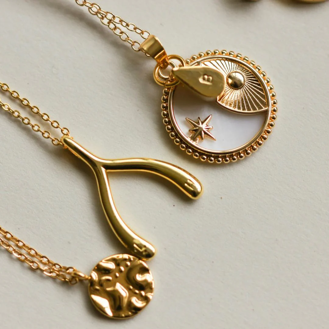 Waterproof Mini OLIVE ‘Hidden’ Initial Necklace - Image 3