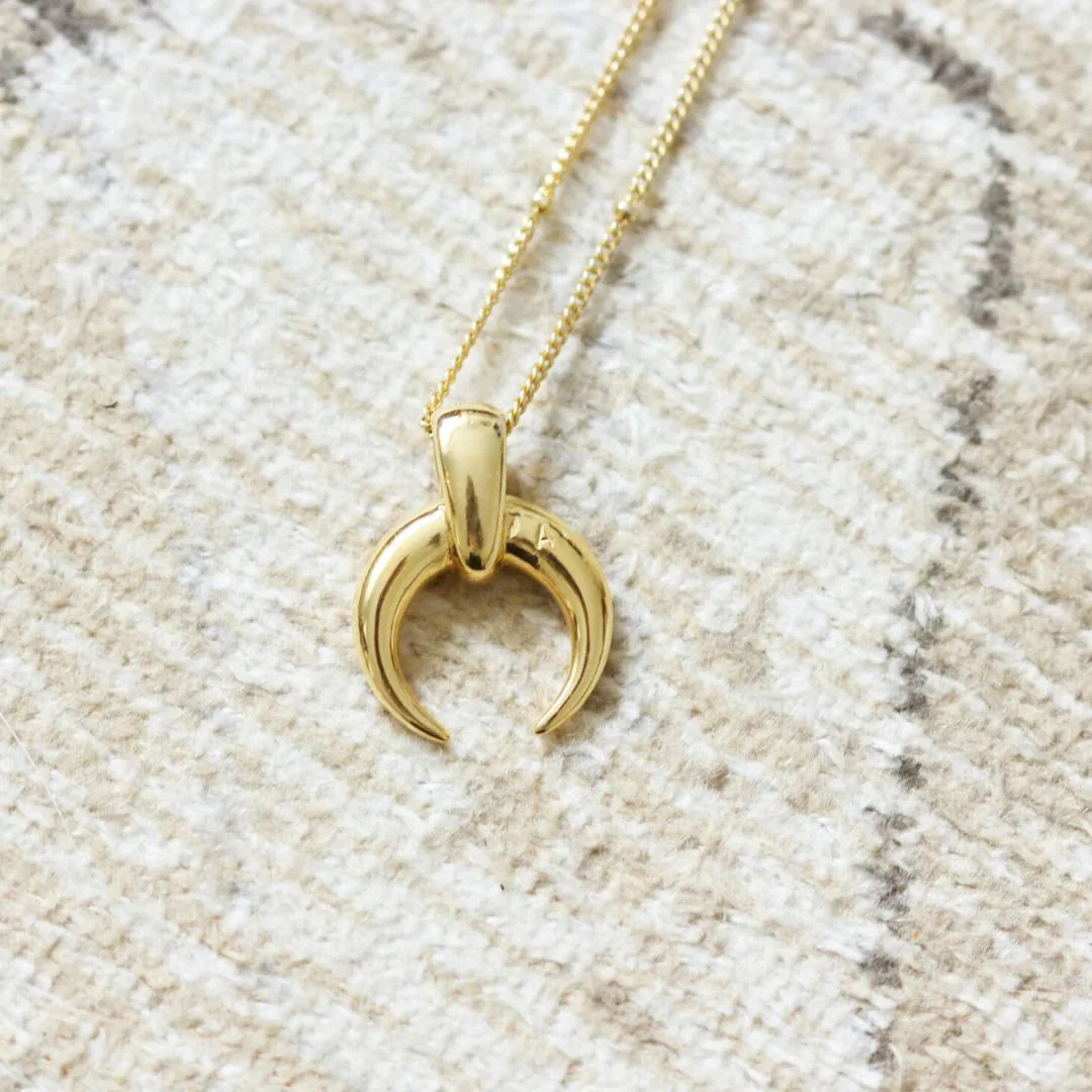 SIENNA Horn Necklace (Sterling Silver / Gold Vermeil) - Image 3