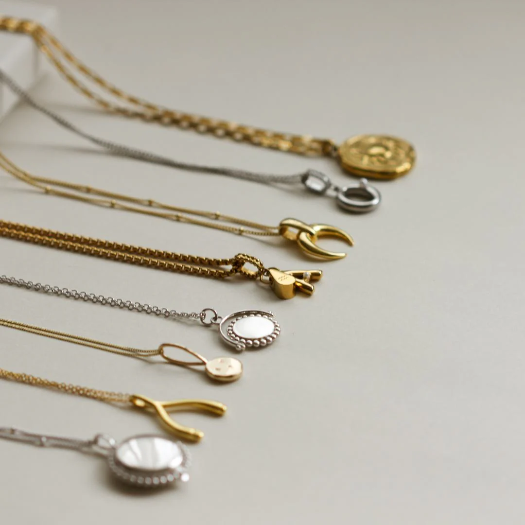 ZO Wishbone Initial Necklace - Image 5