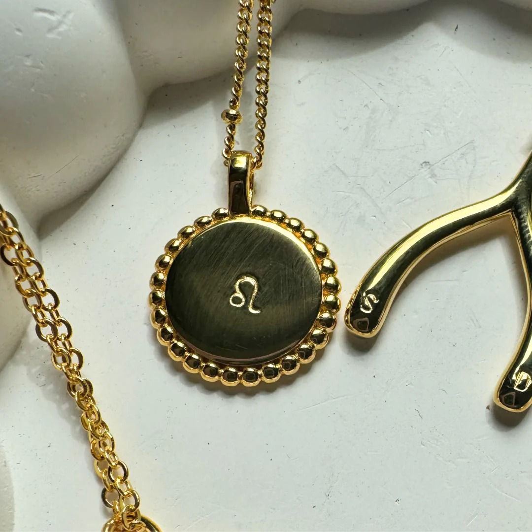 SOLEIL Beaded Initial Necklace - Image 3