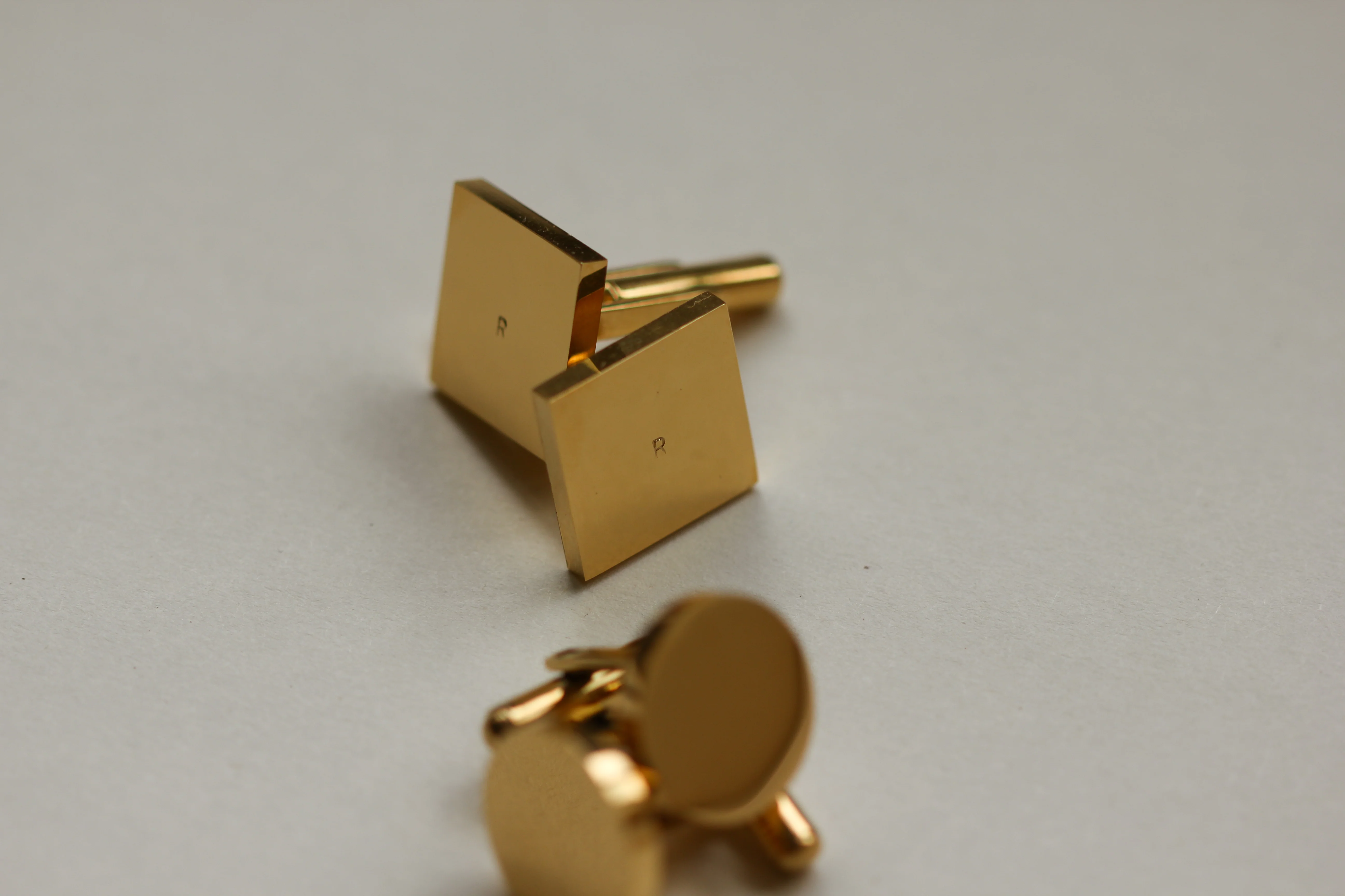 Stainless Steel Initial Cufflinks - Image 6