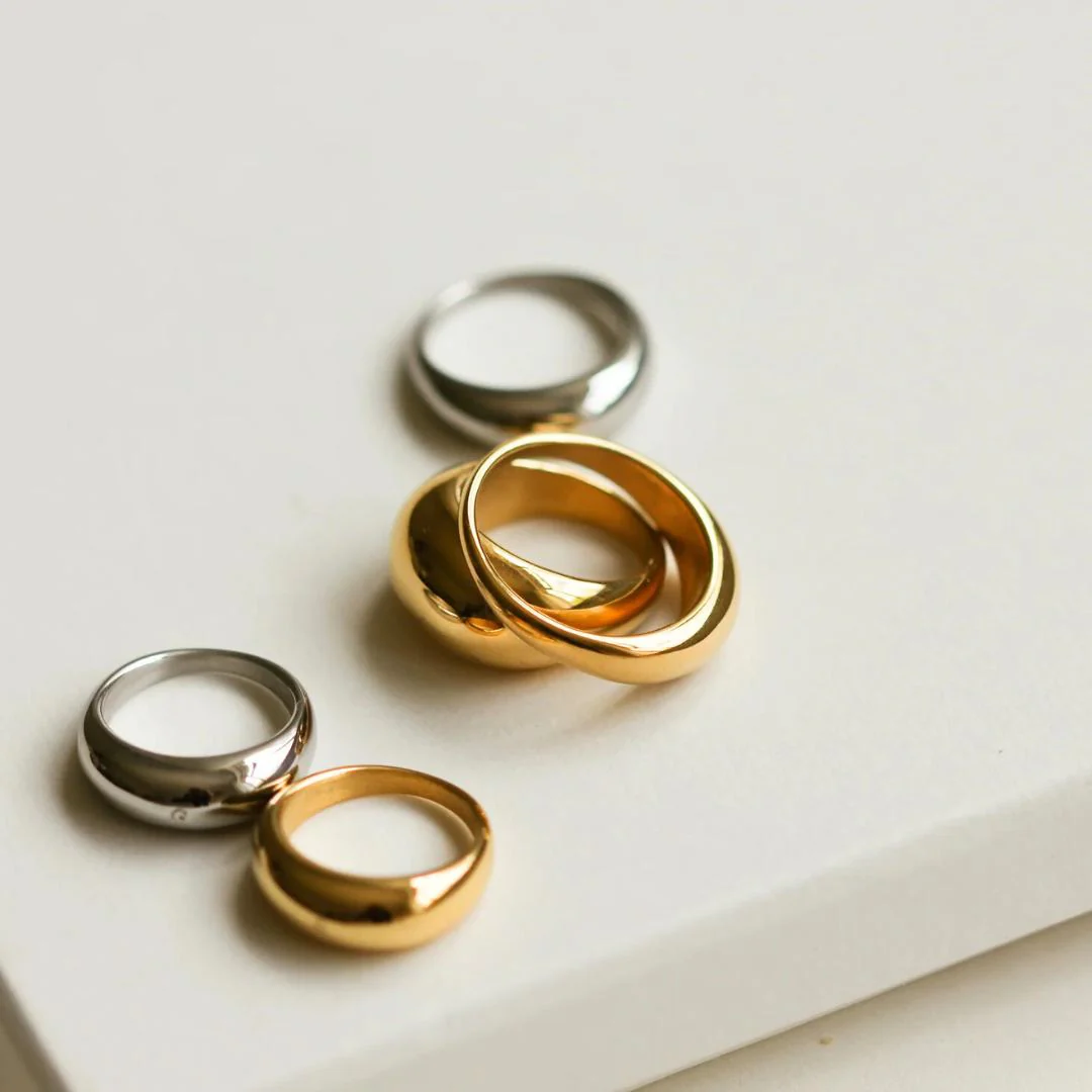 VIOLET Dome Initial Ring - Image 3