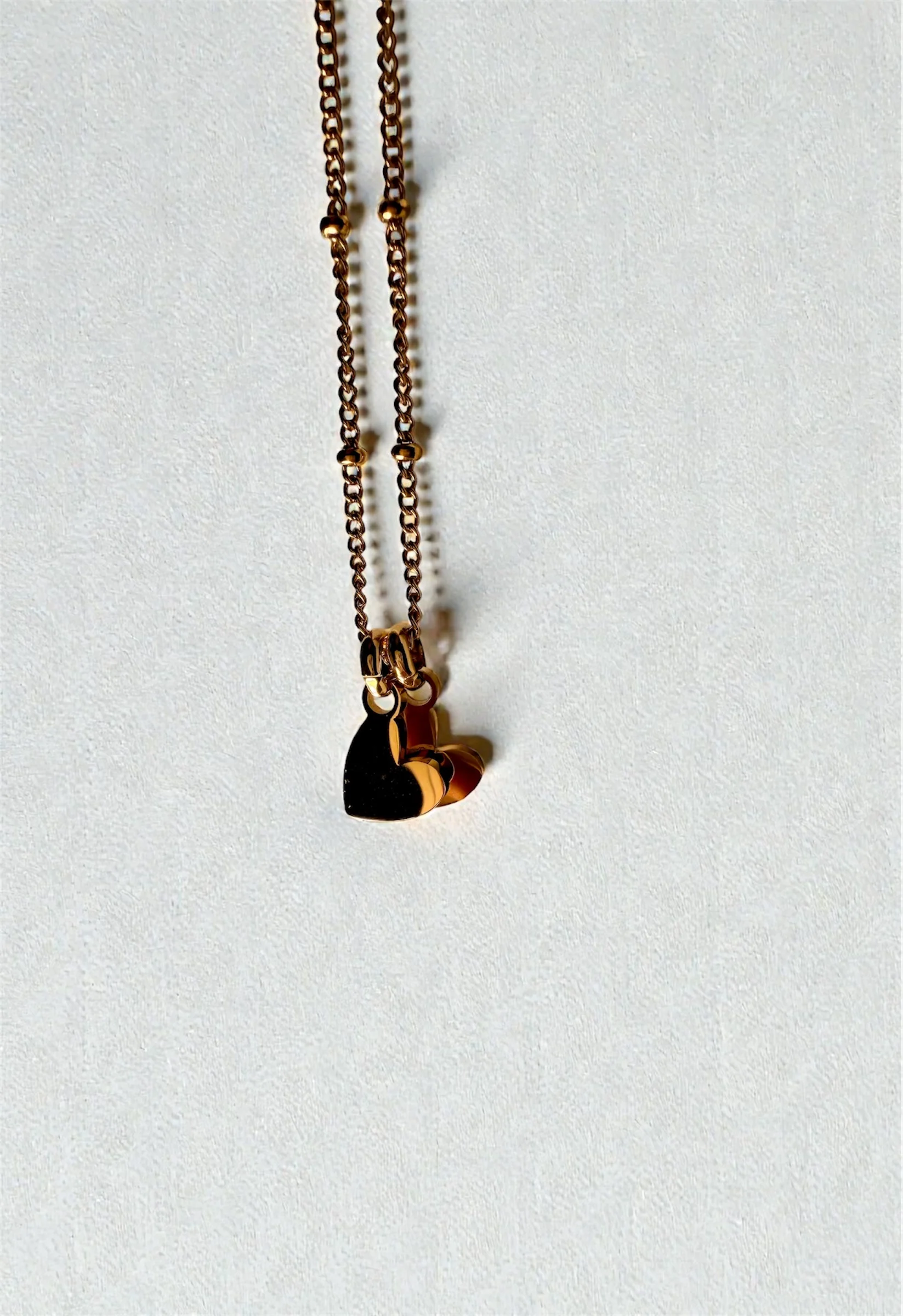 Waterproof BELLA Heart Initial Necklace - Image 4