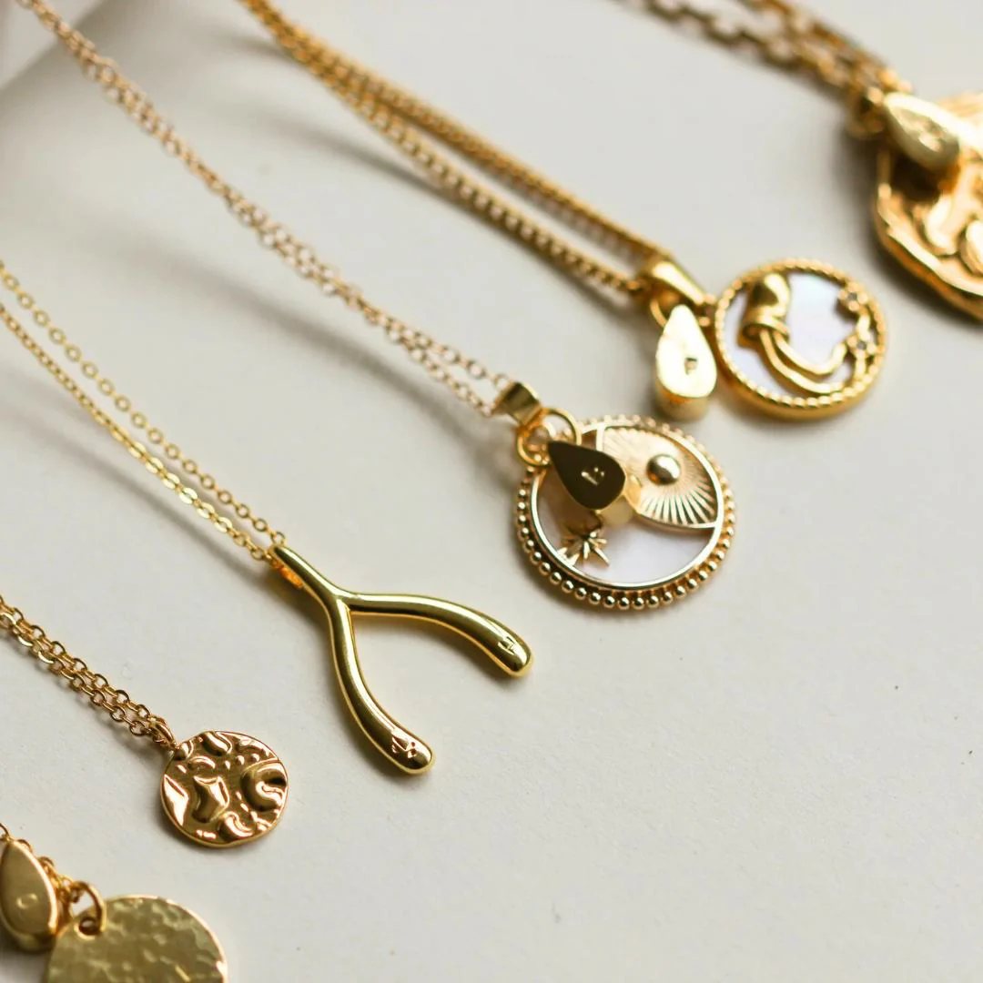 ZO Wishbone Initial Necklace - Image 4