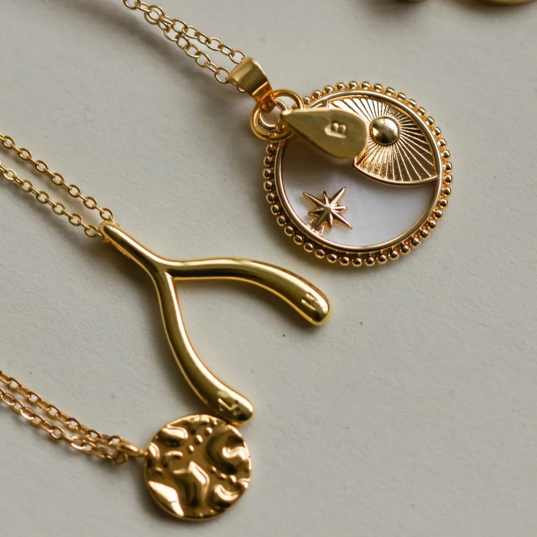 ZO Wishbone Initial Necklace - Image 9